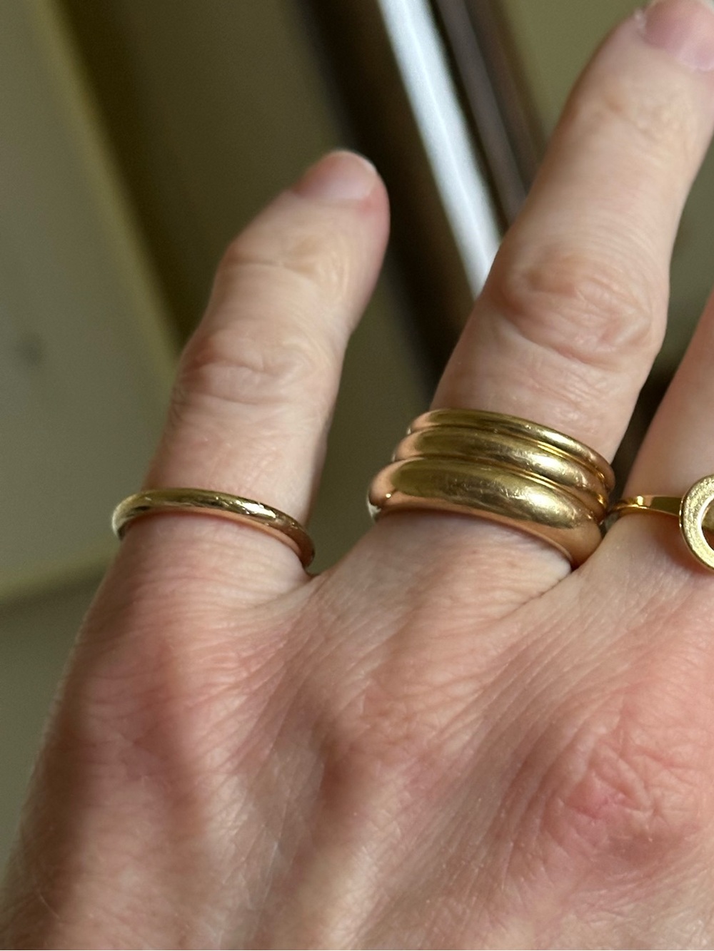 14K Solid Gold Pinky Ring Size 3